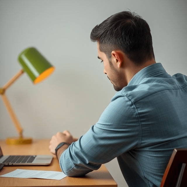 Guy Sitting in Stress Affecting His Mental Health